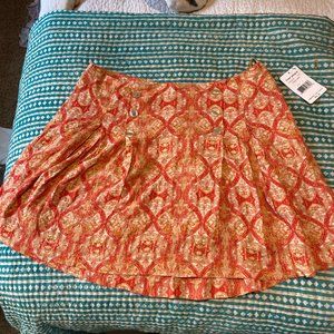 Free People Printed Mini Skirt